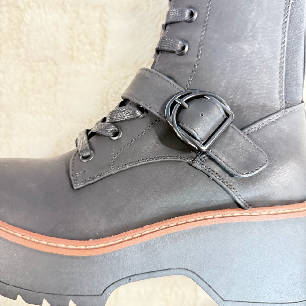 Aqua College Lace-Up Combat Boots Size 7.5 waterproof New - Picture 8 of 11